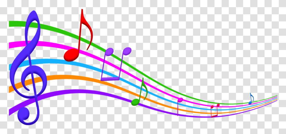 Music Musical Musica Note Musicnotes Dance Colorful Colorful Music Notes Clipart, Light, Neon Transparent Png