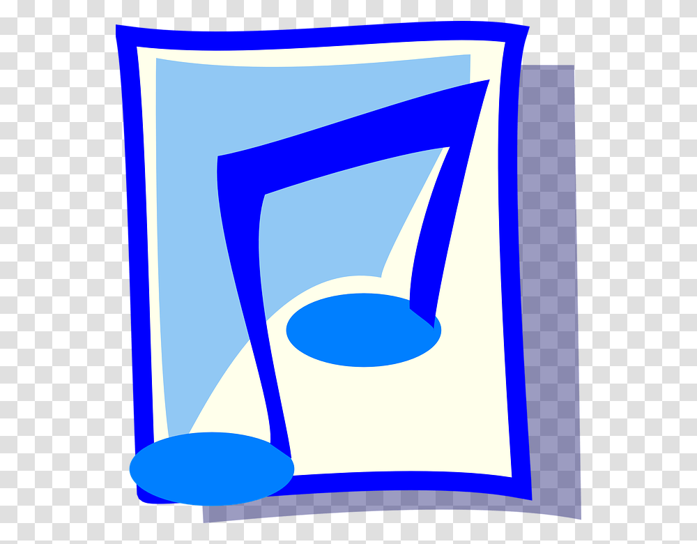 Music Note Blue Sheet Sign Icon Fast Sound Signo De Musica Azul, Cylinder Transparent Png