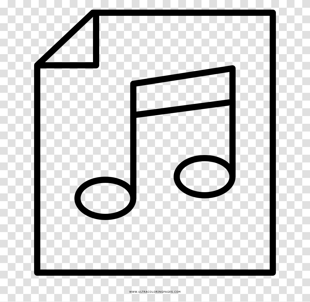 Music Note Coloring Pages Illustration, Gray, World Of Warcraft Transparent Png