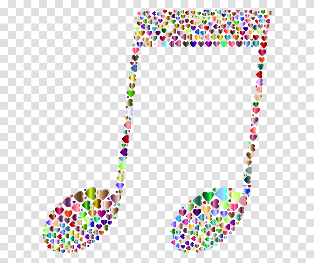Music Note Hearts Chromatic Music Hearts Clip Art, Bead, Accessories, Accessory, Bead Necklace Transparent Png