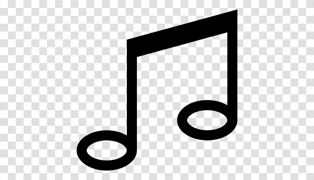 Music Note Icon Free Of Simpleicon Multimedia, Gray, World Of Warcraft Transparent Png