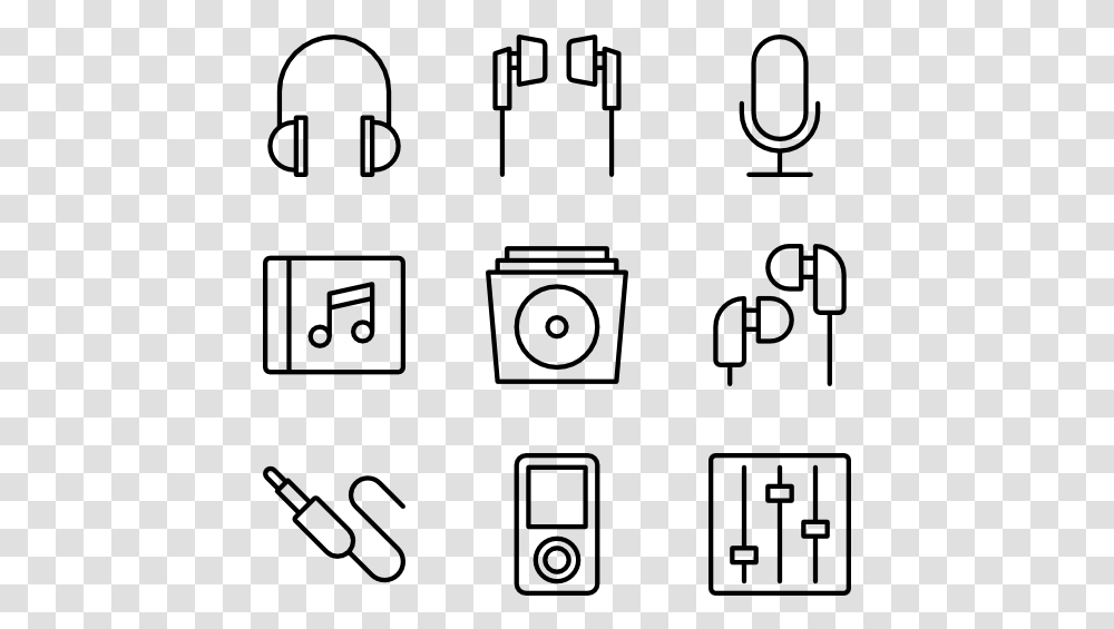 Music Note Pattern Hobbies Icon, Gray, World Of Warcraft Transparent Png
