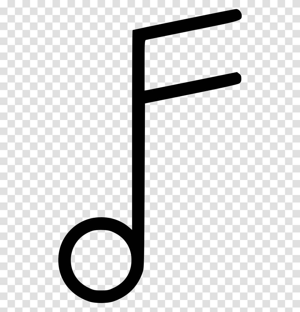 Music Note Single Music Notes, Number, Stencil Transparent Png