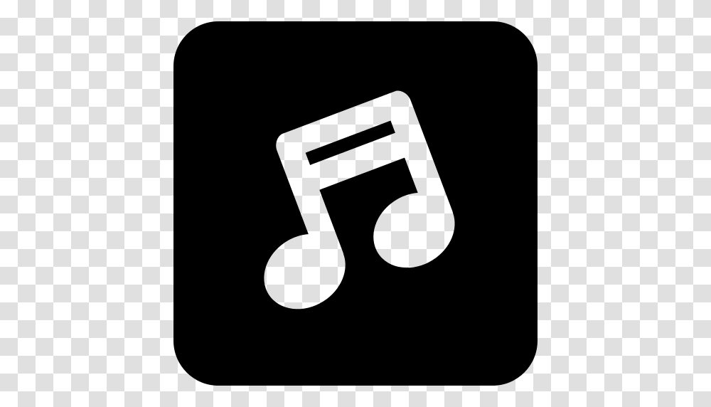 Music Note Symbol In A Rounded Square Icon, Gray, World Of Warcraft Transparent Png