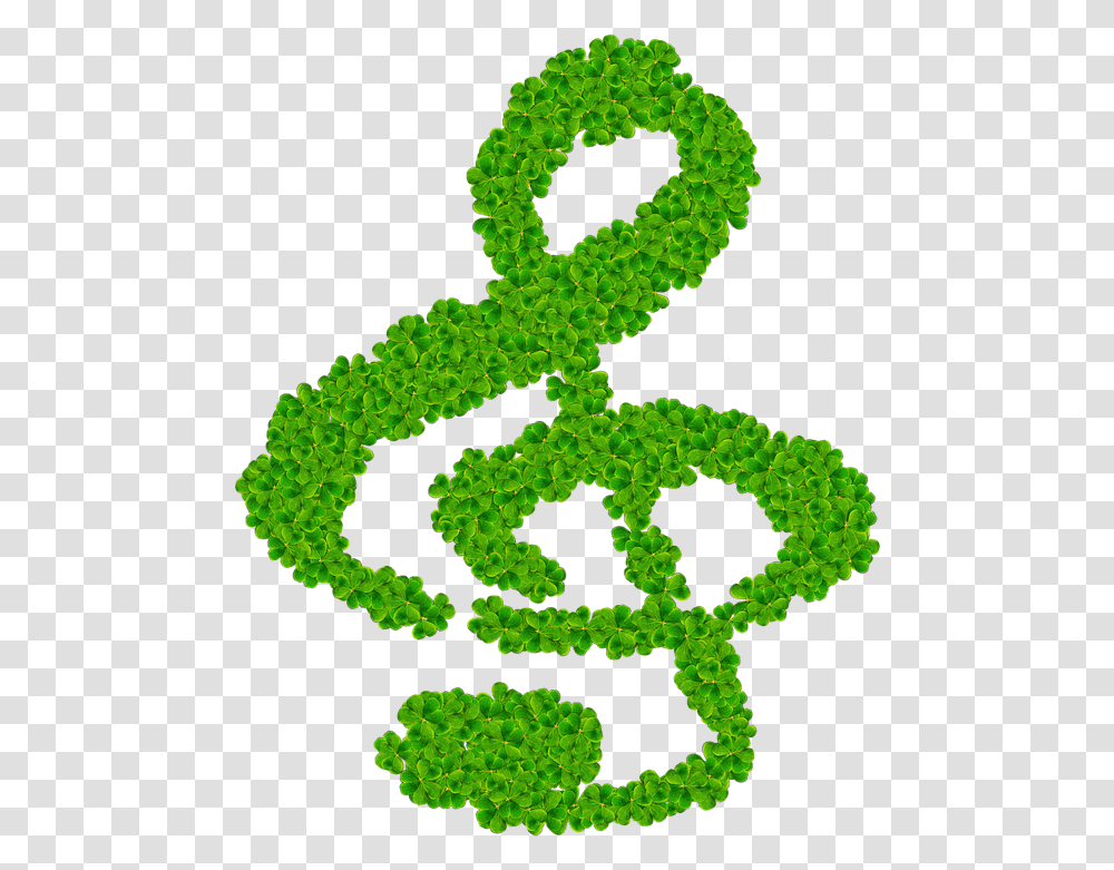 Music Note Treble Clef Clover St Free Image On Pixabay Music Note Clover, Alphabet, Text, Symbol, Plant Transparent Png