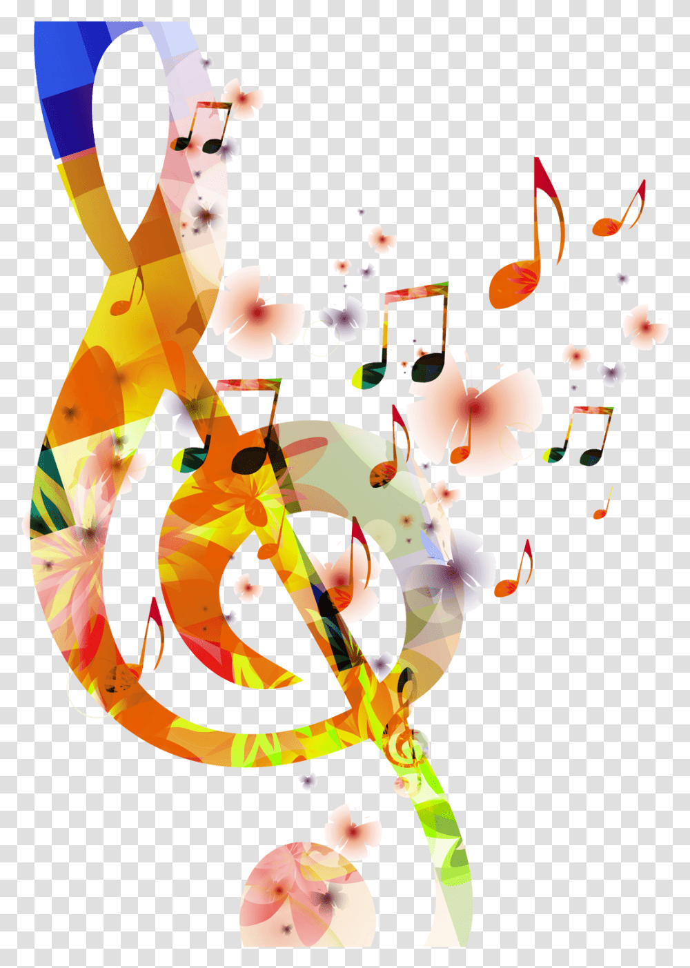 Music Notes Background Music Design, Floral Design, Pattern Transparent Png
