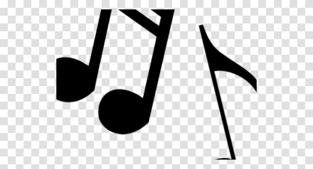 Music Notes Clipart Black And White, Bow, Number Transparent Png