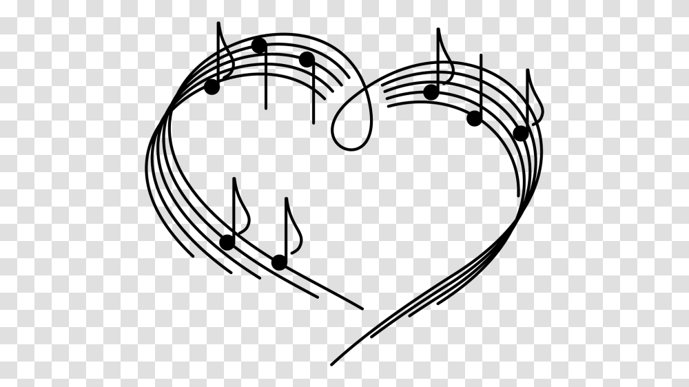 Music Notes Heart, Bow, Gauge Transparent Png