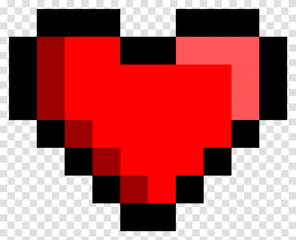 Music Notes Heart Clipart Minecraft Hardcore Health Bar, First Aid, Logo, Trademark Transparent Png