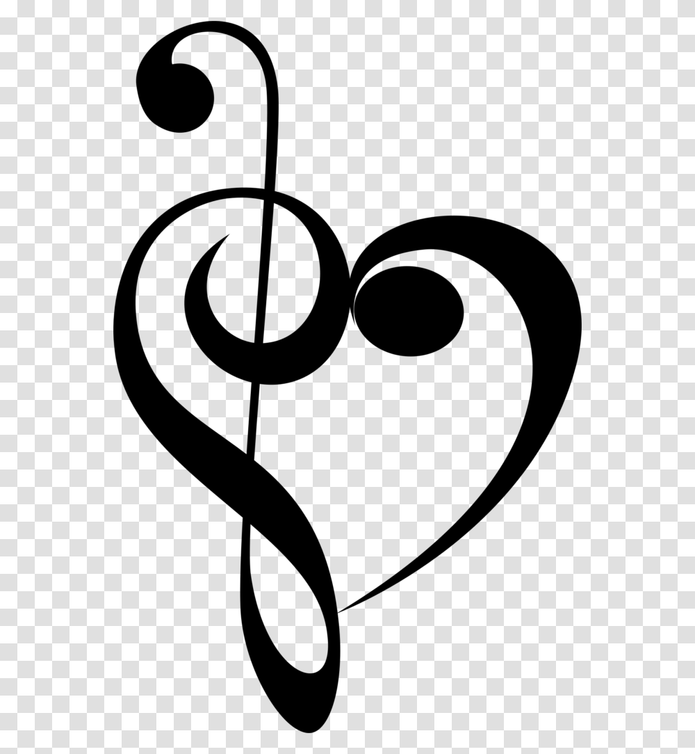 Music Notes Heart Clipart Of Winging, Gray, World Of Warcraft Transparent Png