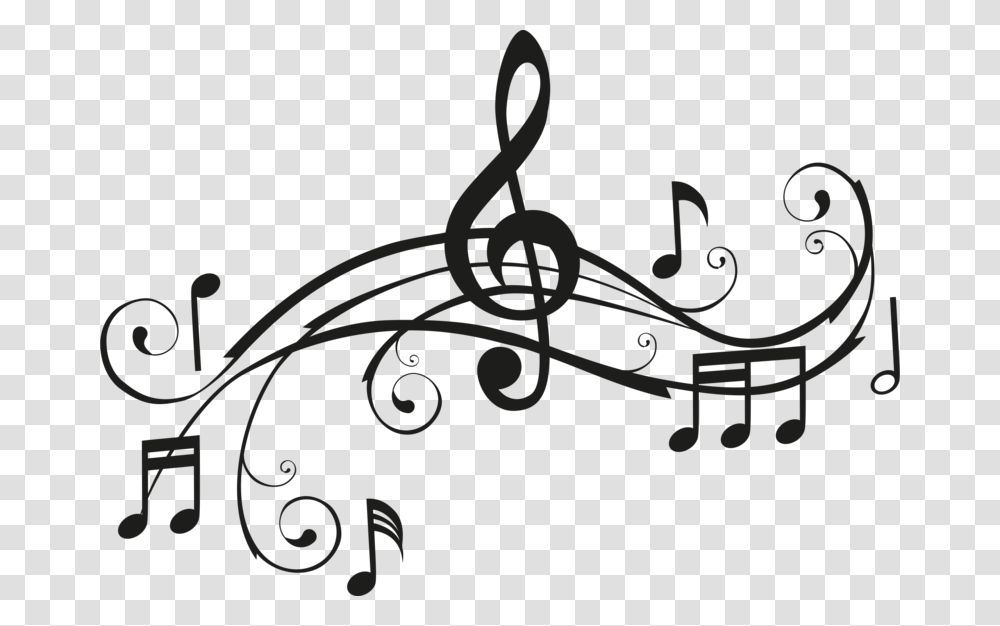 Music Notes Image Music Clipart Black And White, Alphabet, Handwriting Transparent Png