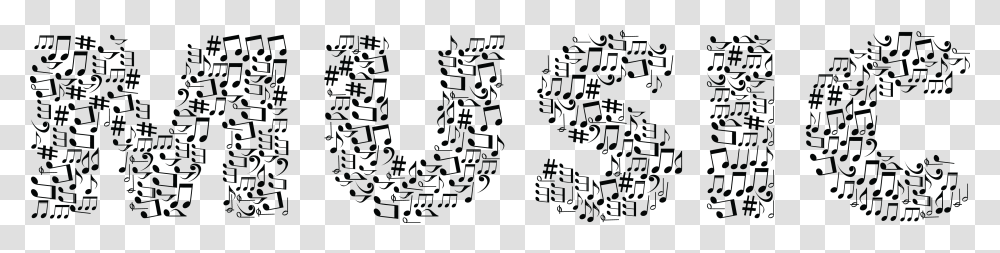 Music Notes Music Word Art, Alphabet, Face, Outdoors Transparent Png