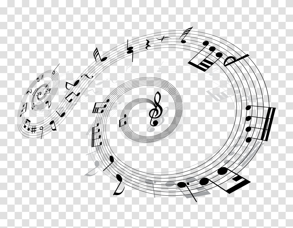 Music Notes, Spiral, Coil Transparent Png