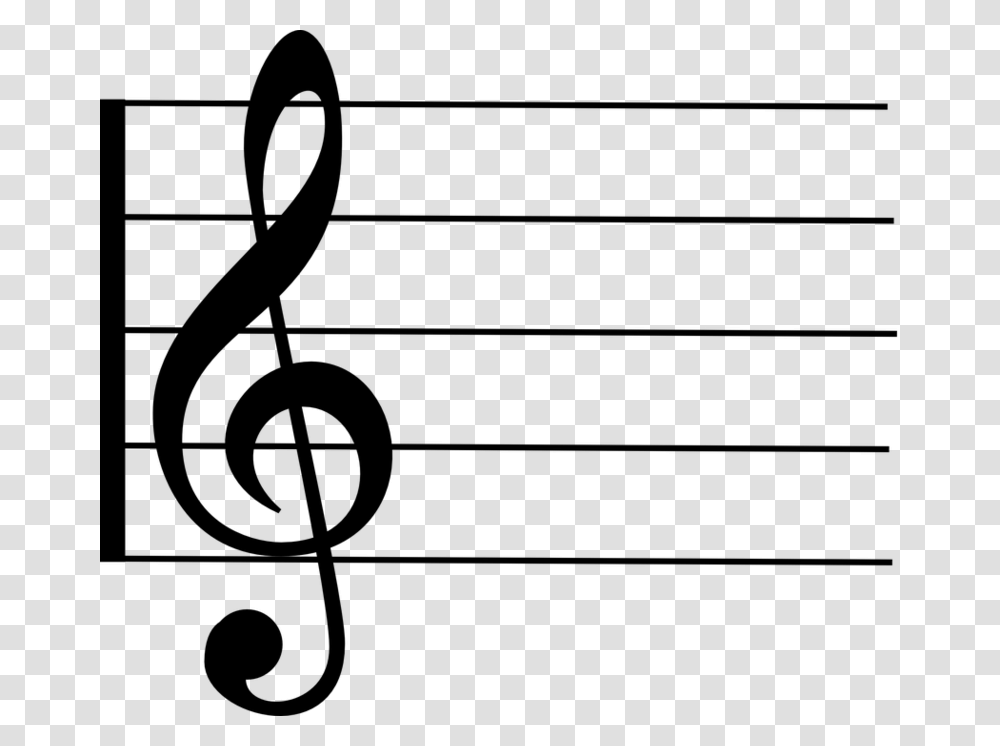 Music Notes Treble Clef On Stave, Gray, World Of Warcraft Transparent Png