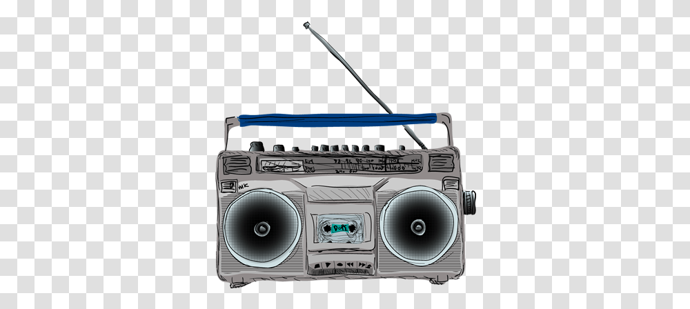 Music Player Boombox, Electronics, Camera, Stereo, Tape Player Transparent Png