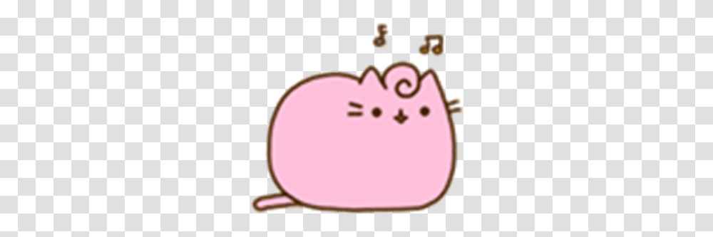 Music Pusheen Cat Cute Pink Sticker, Birthday Cake, Food, Sweets, Animal Transparent Png