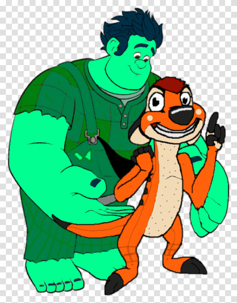 Music Quiz Free Timon And Pumbaa Wreck It Ralph Characters Art, Person, Human, Clothing, Apparel Transparent Png