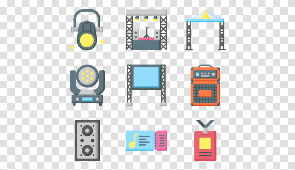 Music Stage Icon, Monitor, Screen, Electronics, Display Transparent Png