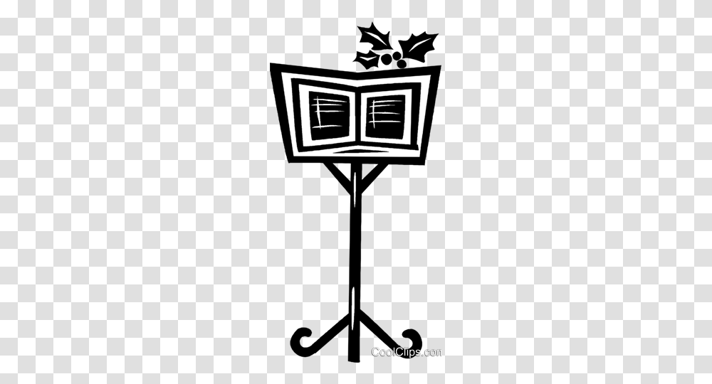 Music Stand Royalty Free Vector Clip Art Illustration, Cross, Utility Pole, Silhouette Transparent Png