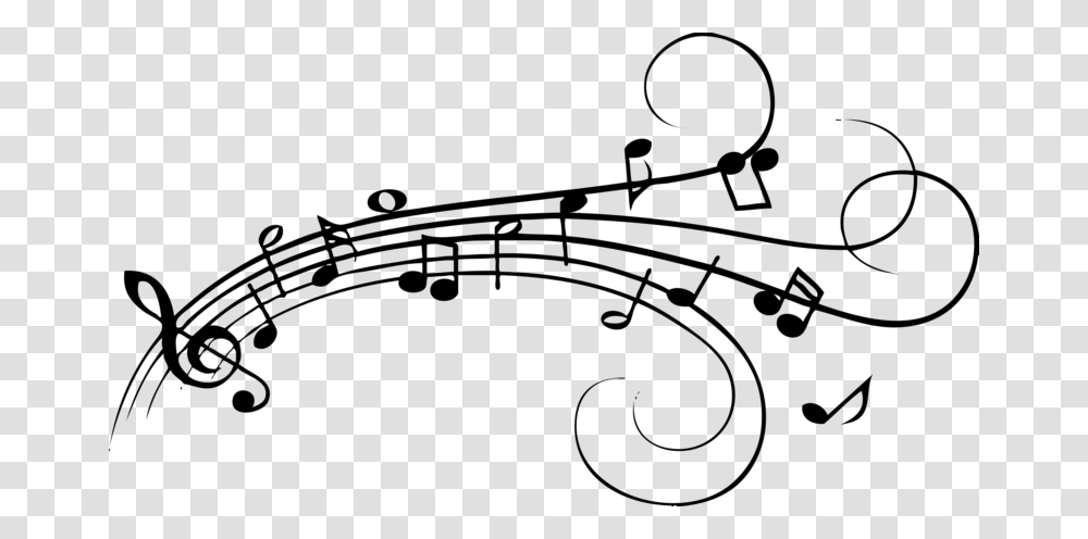 Music Symbol Flowing Music Notes, Gun, Weapon, Weaponry, Hanger Transparent Png