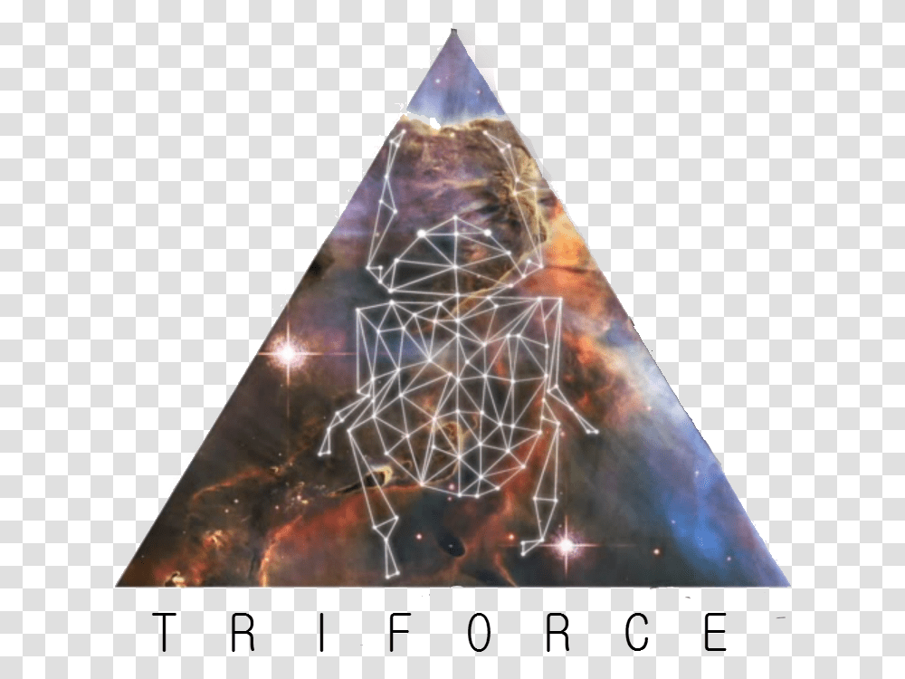 Music Triforce Band Carina Nebula, Triangle, Crystal, Mineral, Gemstone Transparent Png