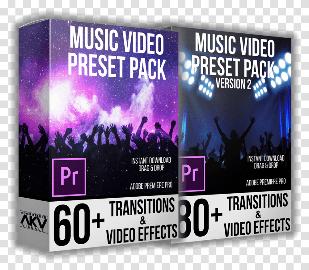 Music Video Preset Pack Vol, Poster, Advertisement, Flyer, Paper Transparent Png