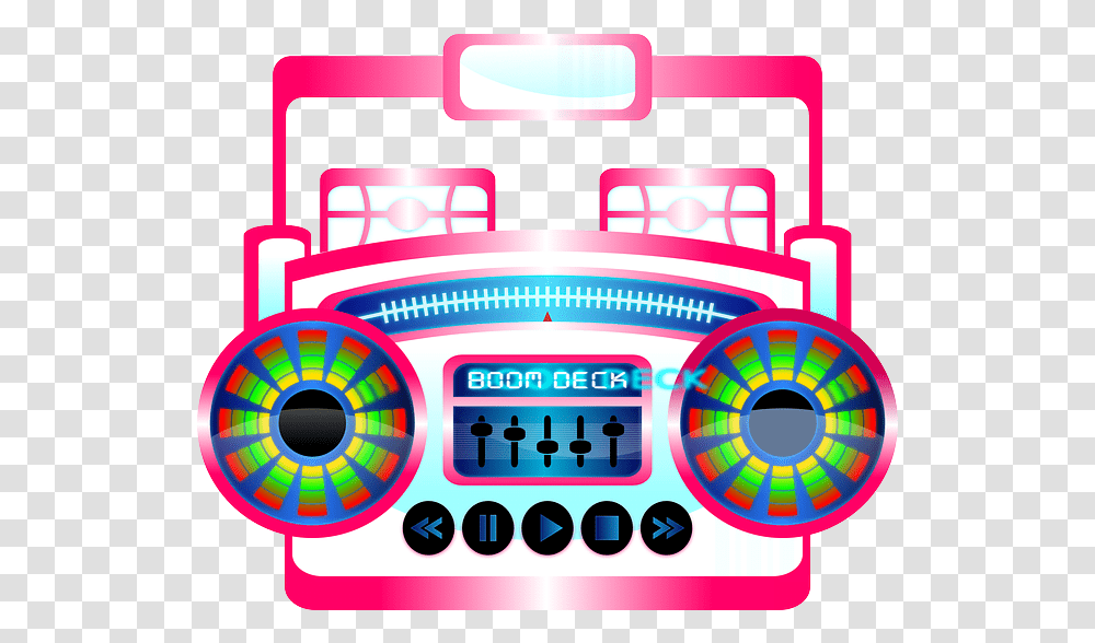 Music With Your Portable Boombox Pop Music Clipart, Gambling, Game, Slot, Fire Truck Transparent Png