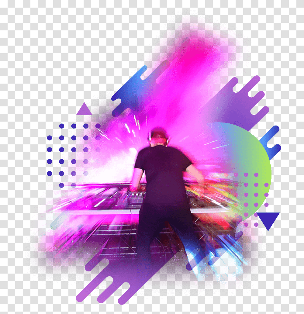 Musica Dj Download Electro Music, Person, Lighting, Stage, Poster Transparent Png