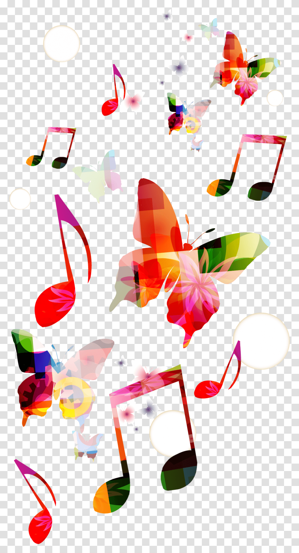 Musical Background Clef Butterfly Music Background Hd, Floral Design, Pattern Transparent Png