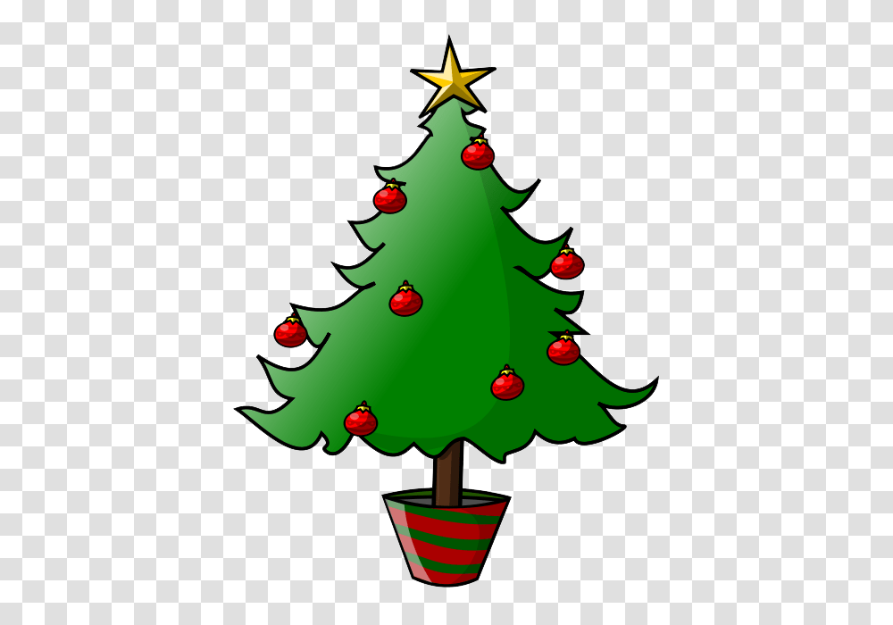 Musical Christmas Tree With Treble Clef Notes And Star Clipart, Plant, Ornament, Birthday Cake Transparent Png