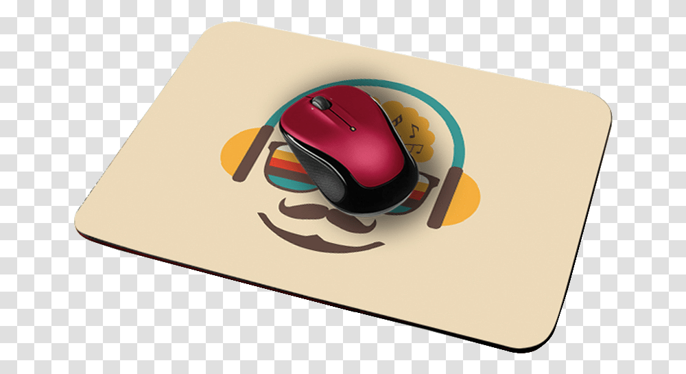 Musical Hipster Designer Leather Mouse Pad Fast Food, Hardware, Computer, Electronics, Mousepad Transparent Png