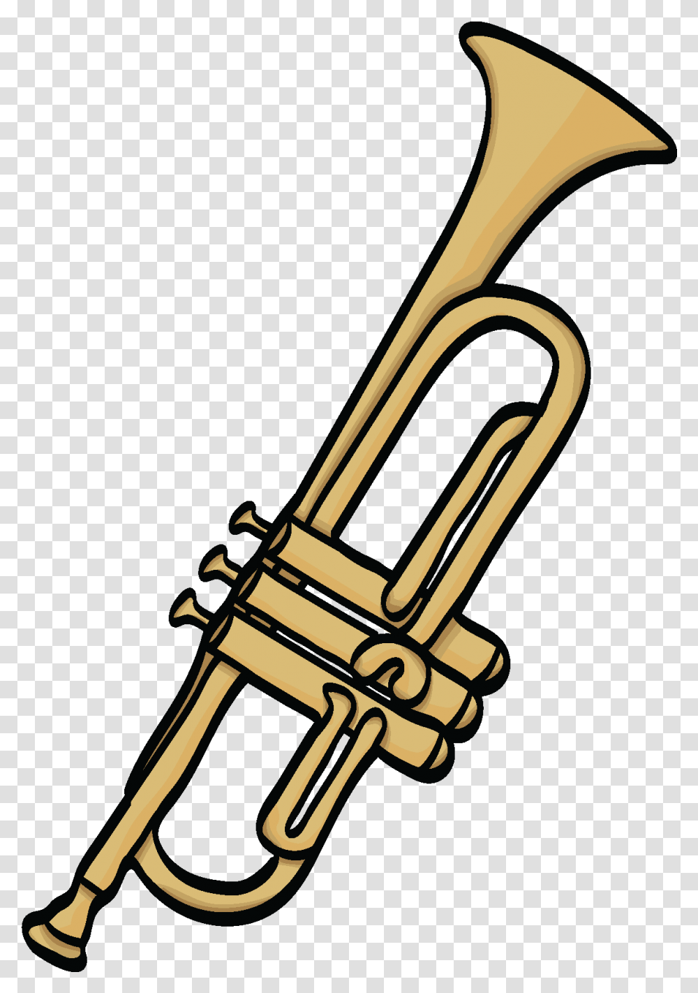 Musical Instrument In Cartoon, Hammer, Tool, Brass Section, Trombone Transparent Png