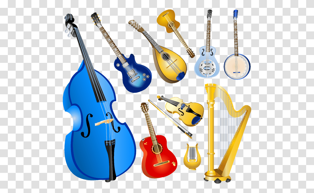 Musical Instruments Vector Free, Guitar, Leisure Activities, Mandolin, Lute Transparent Png