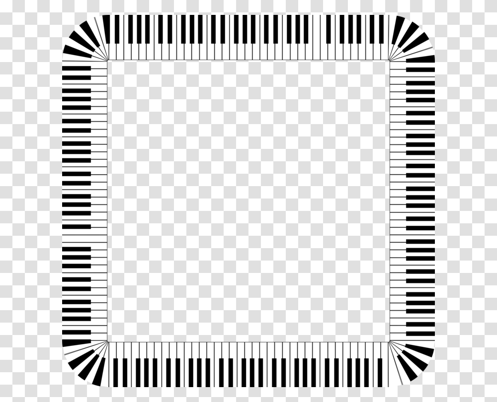 Musical Keyboard Borders And Frames Piano, Label, Number Transparent Png