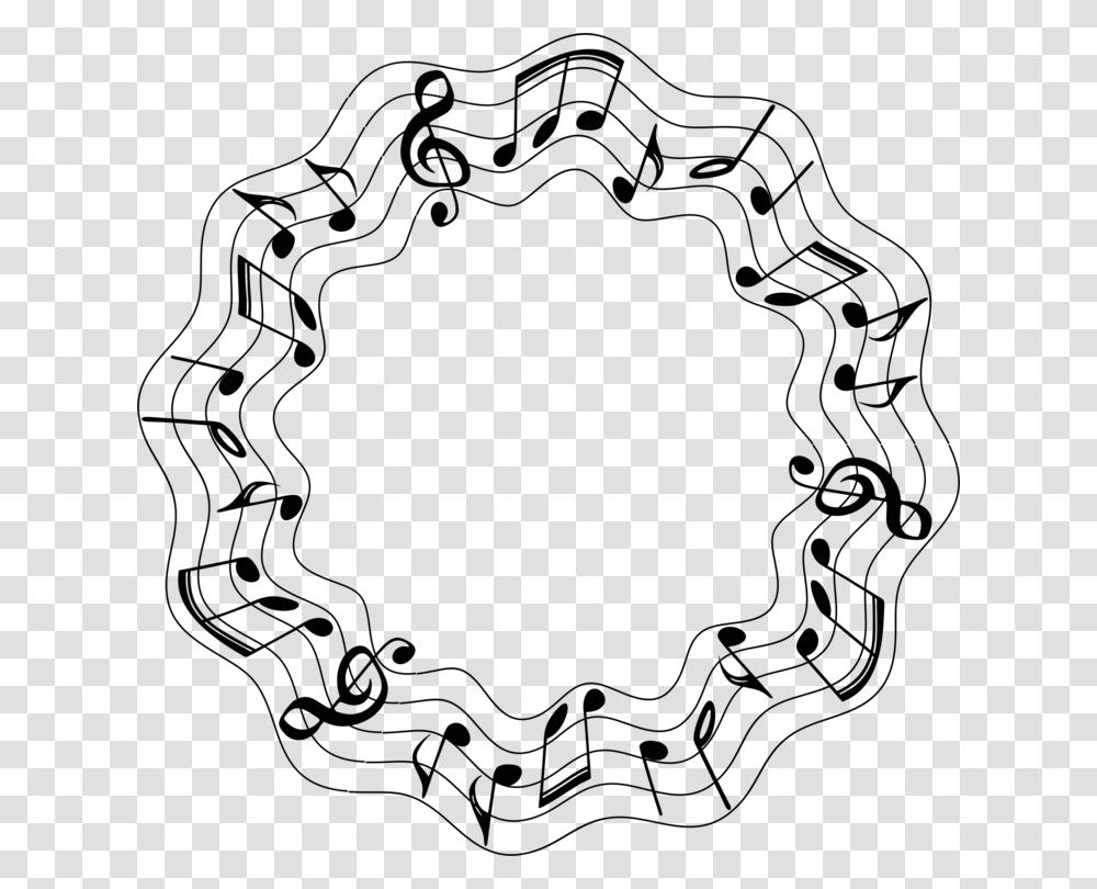Musical Note Sound Circle Clef, Pattern, Alphabet Transparent Png