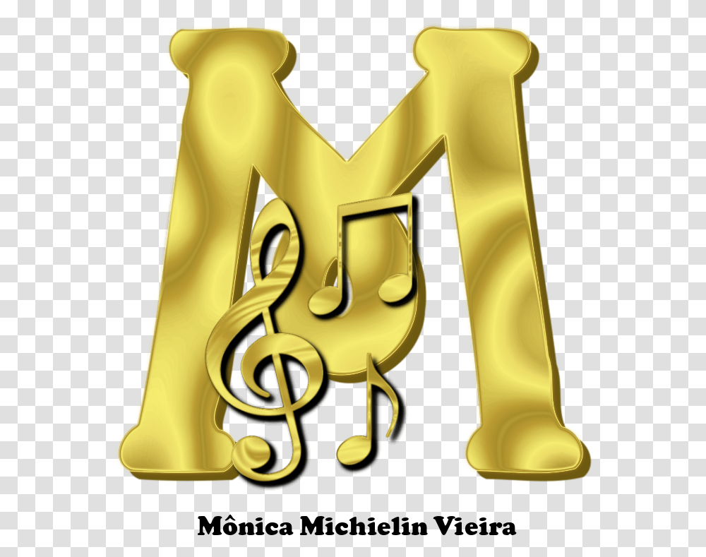 Musical Note, Gold, Alphabet Transparent Png