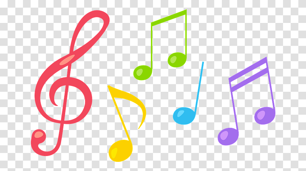 Musical Notes Colorful Clipart, Number, Alphabet Transparent Png