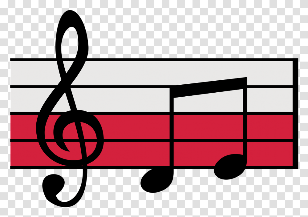 Musical Notes Red Background Stickpng Music Time Signature 6, Fire Truck, Vehicle, Transportation, Text Transparent Png