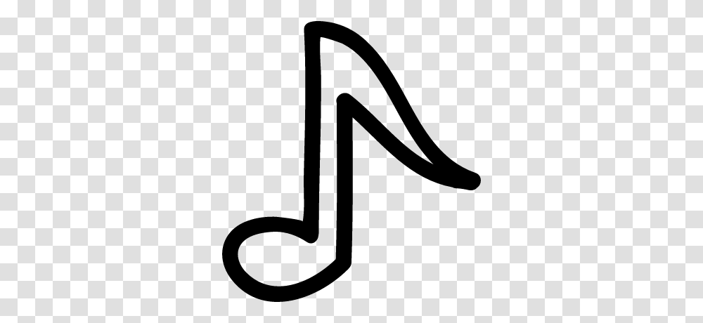 Musical Symbol Hand Drawn Outline Free Vectors Logos Icons, Gray, World Of Warcraft Transparent Png