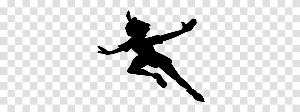 Musicalkids Peter Pan April U Uhr, Silhouette, Ninja, Stencil Transparent Png