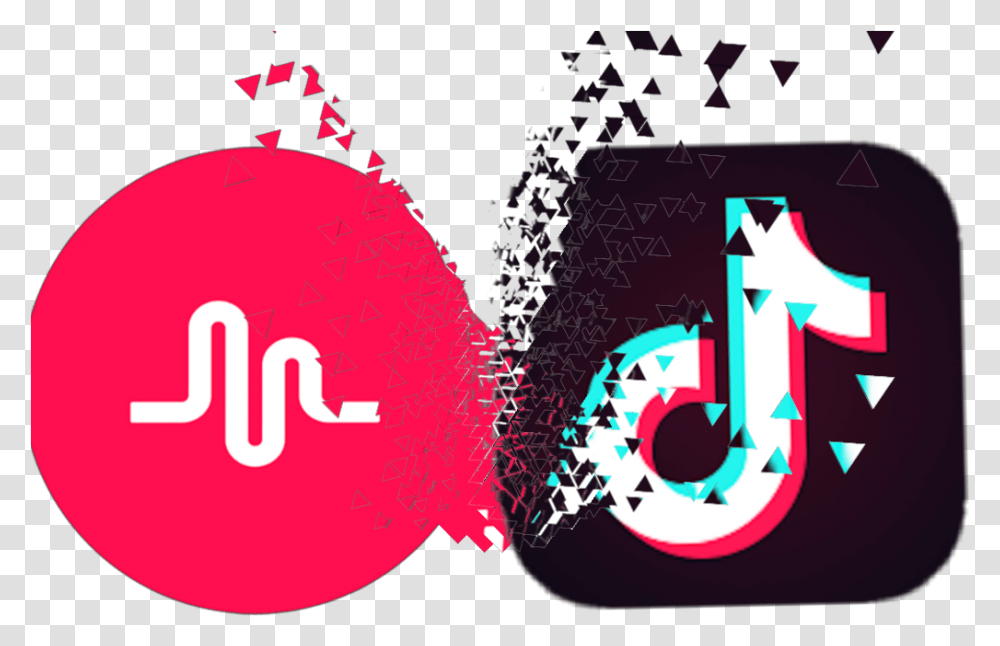 Musically Tiktok Sticker By Fatimasaado Tik Tok Logo Sticker, Graphics, Art, Text, Alphabet Transparent Png