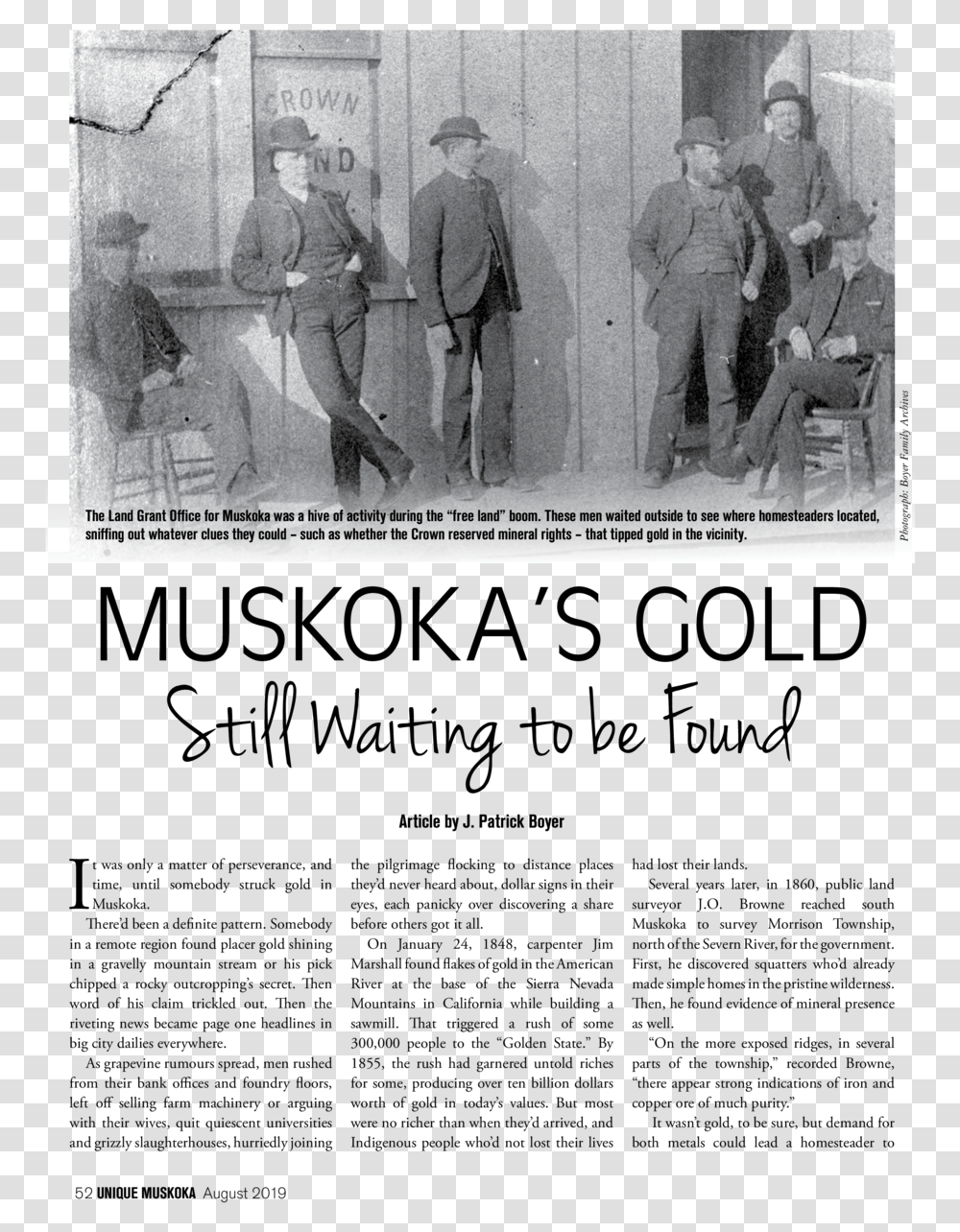 Muskoka S Gold Still Waiting To Be Found Article By Amanda, Person, Poster, Hand, Standing Transparent Png