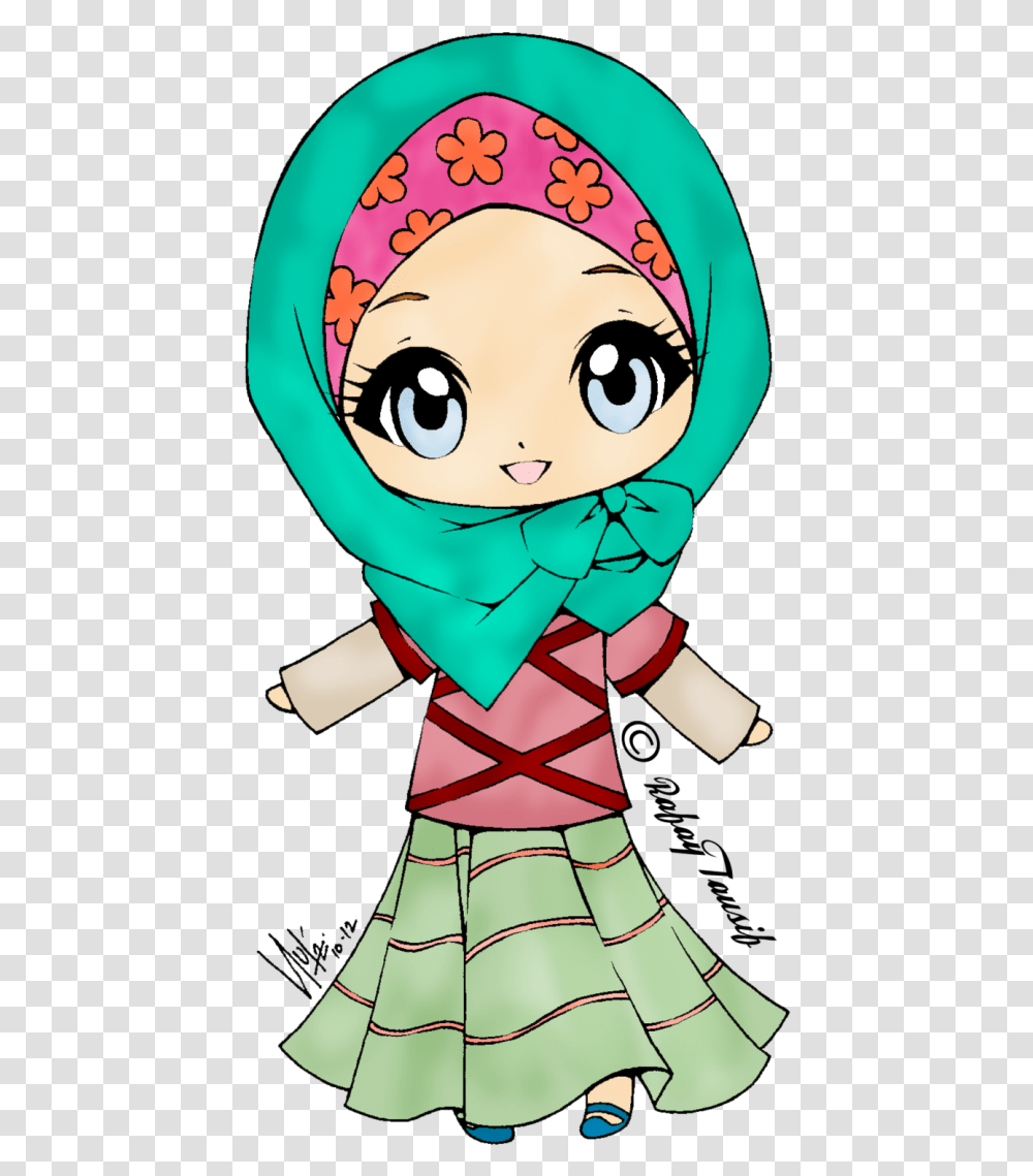 Muslim Girl Clipart Cute Cute Muslim Girl Cartoon, Costume, Comics, Book, Elf Transparent Png