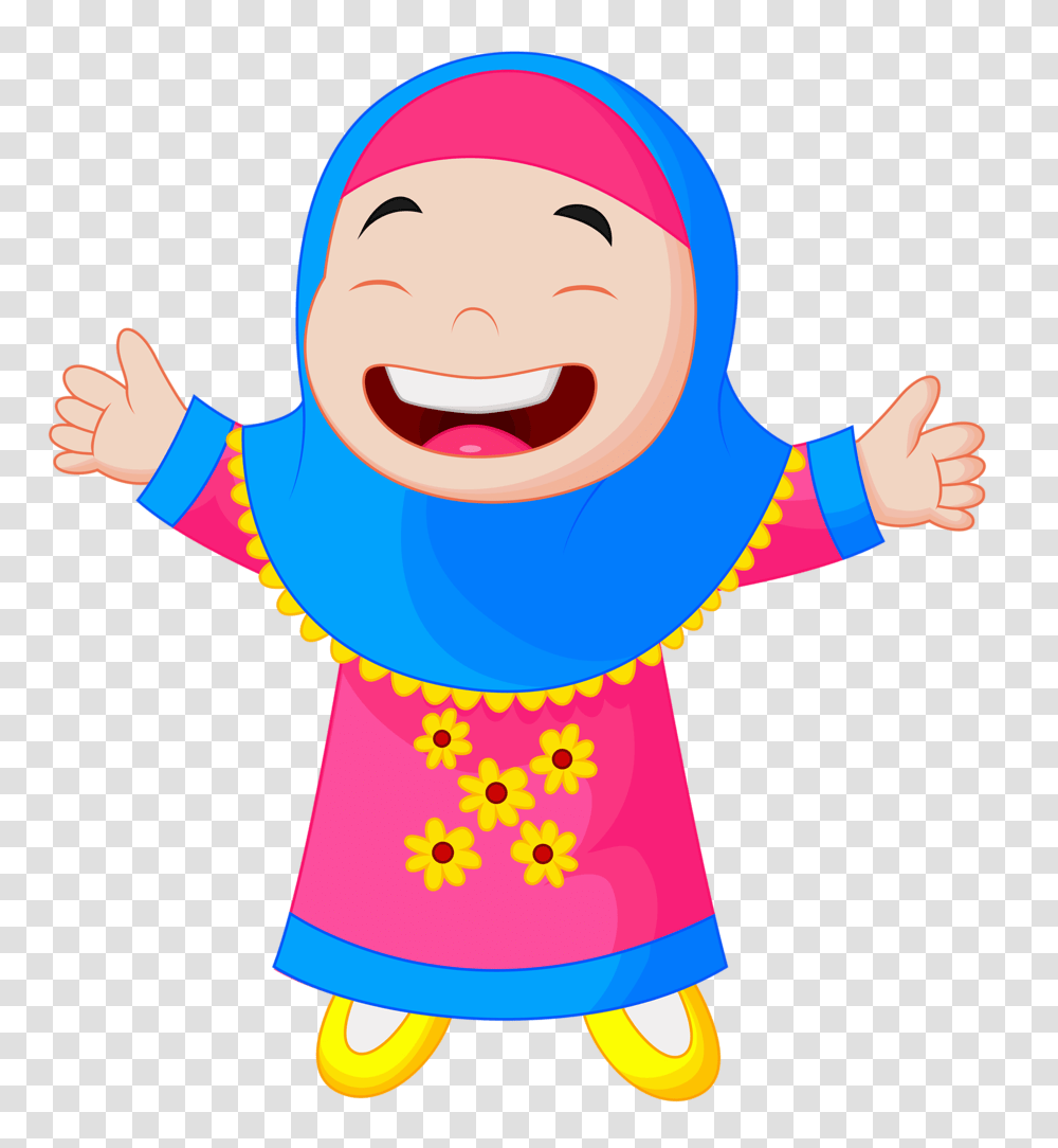 Muslim Kids Muslim Islam Islamic Cartoon, Face, Portrait, Photography, Performer Transparent Png