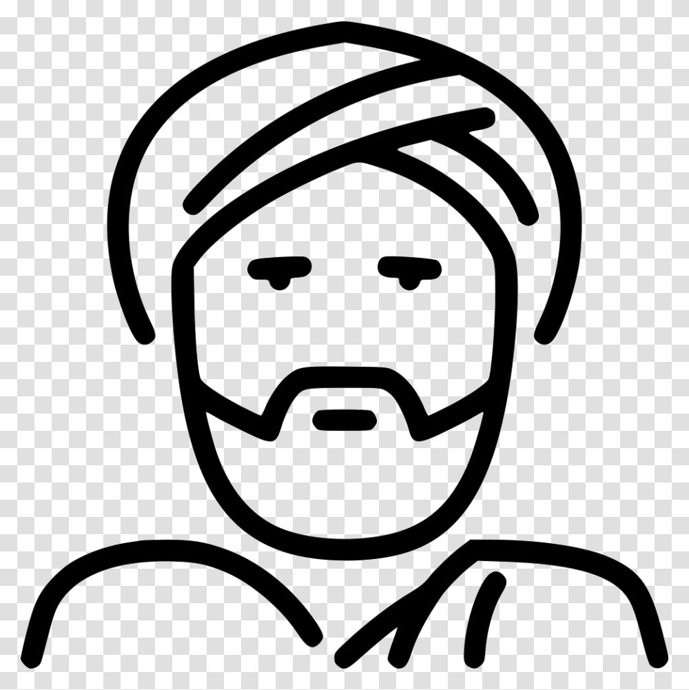 Muslim Sheik Religion, Stencil, Face, Photography, Drawing Transparent Png