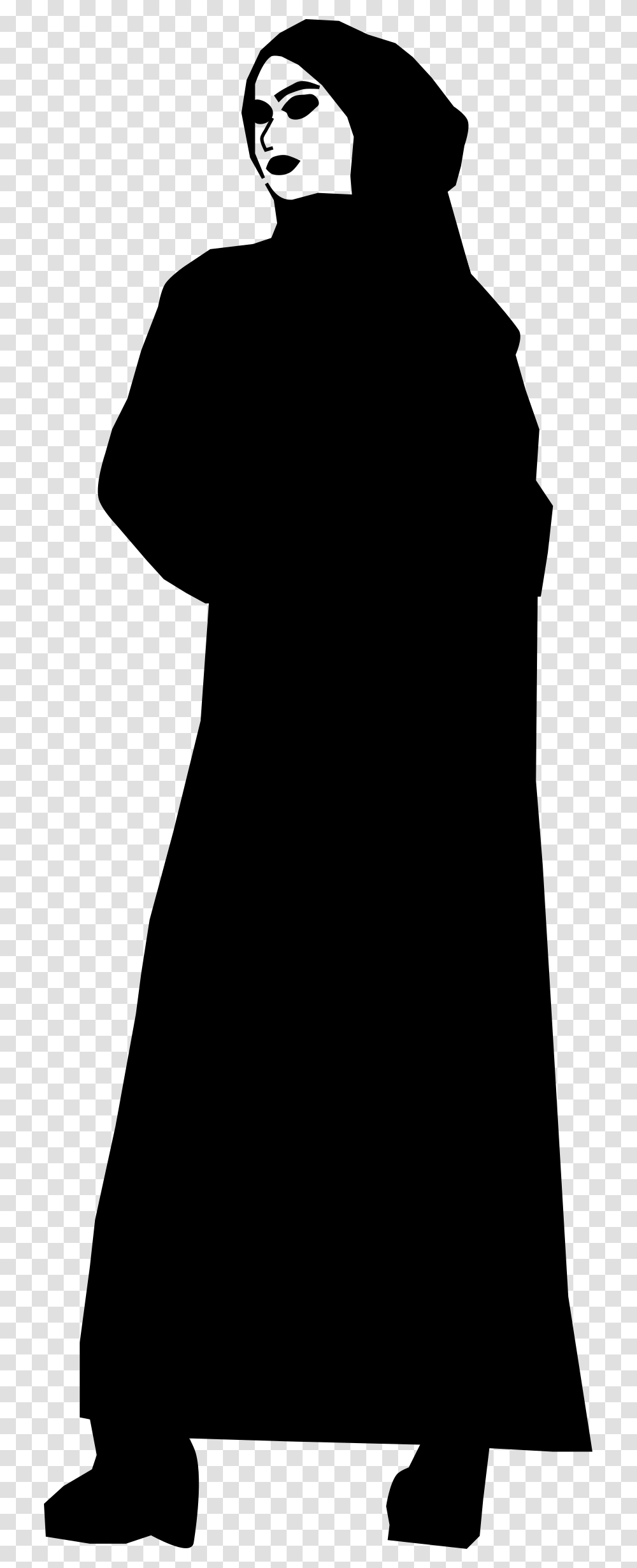 Muslim Silhouette Woman Free Photo Hijab Woman Silhouette, Gray, World Of Warcraft Transparent Png