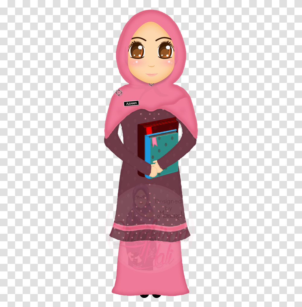 Muslim Teacher Cartoon, Mailbox, Letterbox, Person, Human Transparent Png