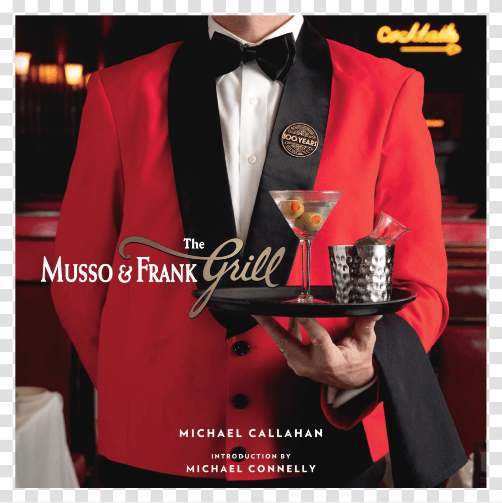 Musso And Frank Grill Book, Person, Sleeve, Waiter Transparent Png