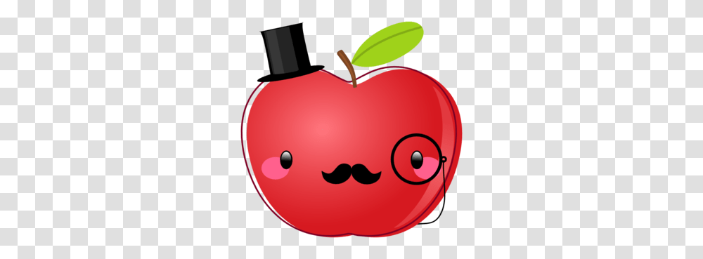 Mustache Activities Free Dapper Apple With A Mustache Clip Art, Plant, Fruit, Food, Bowl Transparent Png