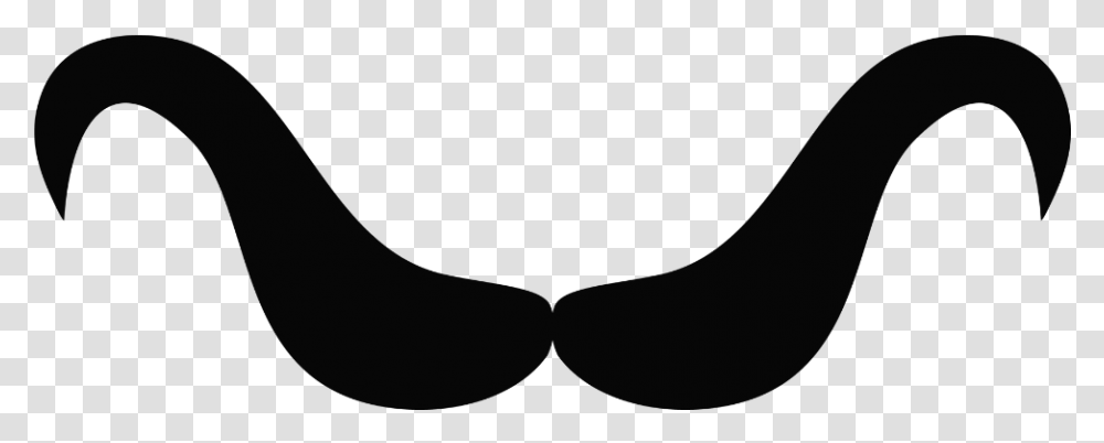 Mustache Clipart Black And White, Silhouette Transparent Png